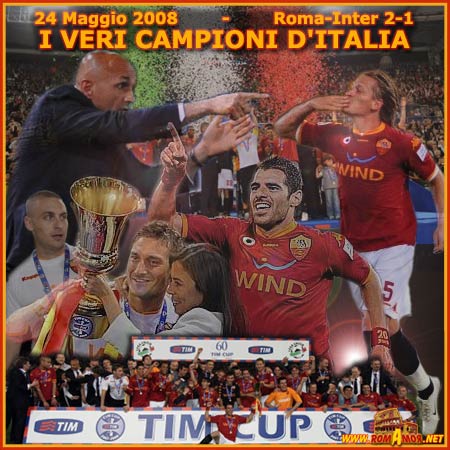 COPPA ITALIA - Roma-Inter 2-1 - ROMA CAMPIONE!