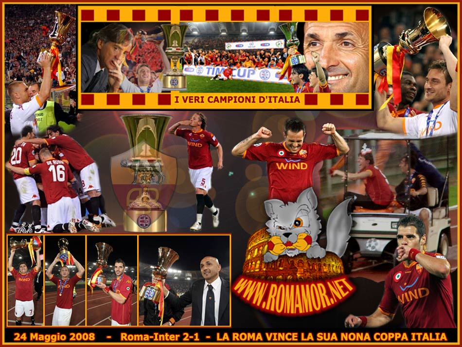 24 MAGGIO 2008  -  La Roma vince la sua nona Coppa Italia