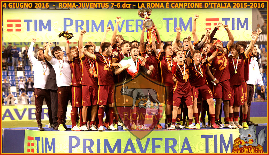 4 giugno 2016 - Finalissima scudetto - Roma Campione d'Italia !