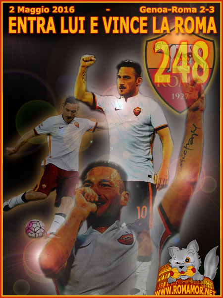 Genoa-Roma 2-3 - Una bomba su punizione e Francesco Totti segna il 2-2