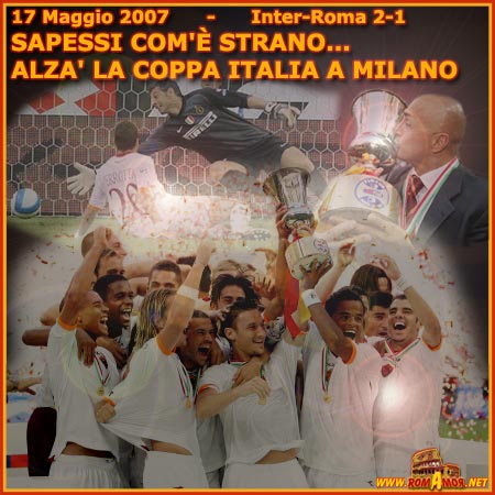 Inter-Roma 2-1 - LA COPPA ITALIA ALLA ROMA