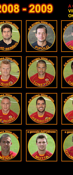 AS ROMA - La rosa 2008-2009