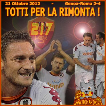 21 ottobre 2012 - TOTTI 217 GOL