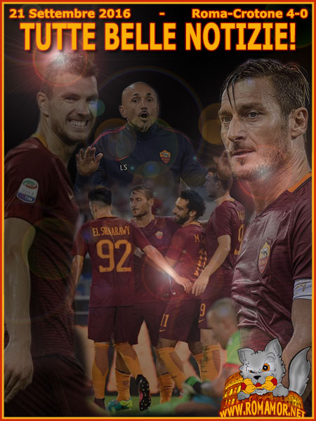 21 settembre 2016 - Roma-Crotone 4-0
