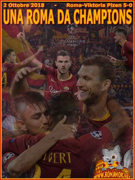 2 Ottobre 2018 - Roma-Viktoria Plzen 5-0