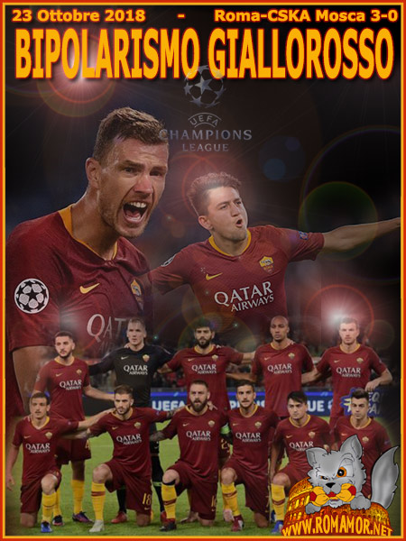 23 ottobre 2018 - Roma-CSKA Mosca 3-0