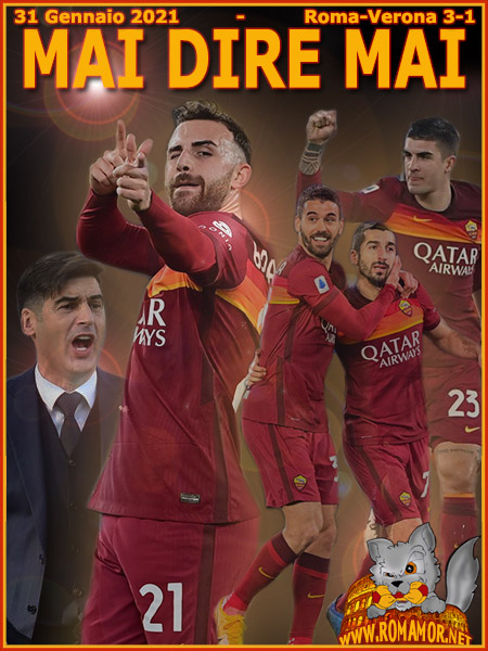 31 Gennaio 2021 - Roma-Verona 3-1