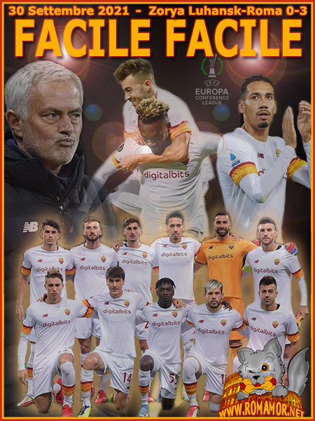 30 Settembre 2021 - Zorya Luhansk-Roma 0-3