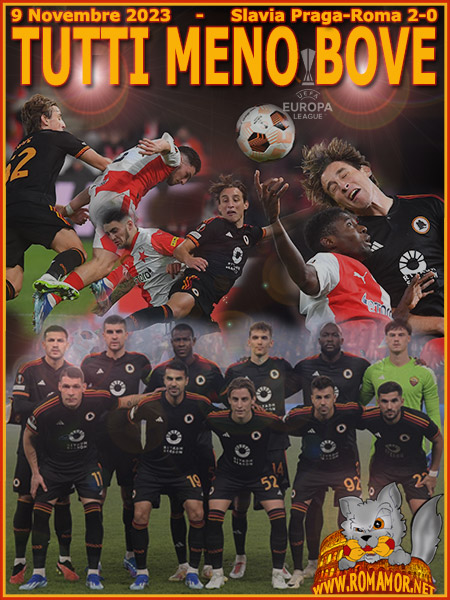 9 novembre 2023 - Slavia Praga-Roma 2-0
