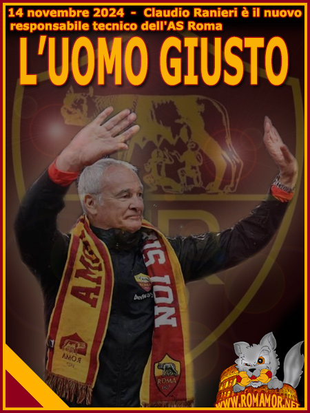 AS Roma: Claudio Ranieri  il nuovo Responsabile Tecnico della Prima Squadra